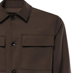 Overshirt James in misto lana MCJAM3687S26 194 MICHAEL COAL 
