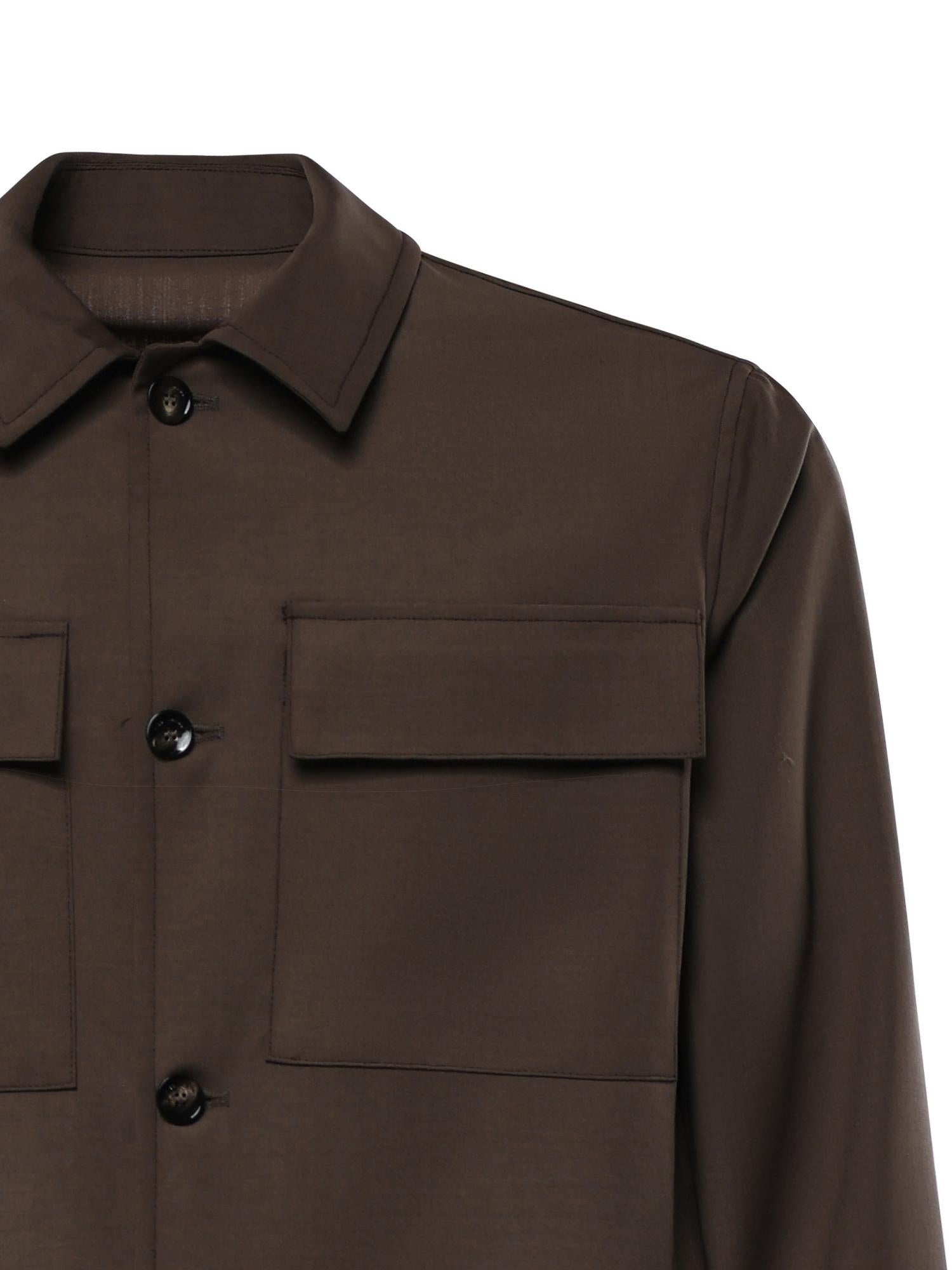 Overshirt James in misto lana MCJAM3687S26 194 MICHAEL COAL 