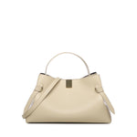 Borsa a mano Gyoza in pelle GYOZA PEBBLE GRAIN LEATHER ANGORA YUZEFI 