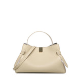 Borsa a mano Gyoza in pelle GYOZA PEBBLE GRAIN LEATHER ANGORA YUZEFI 