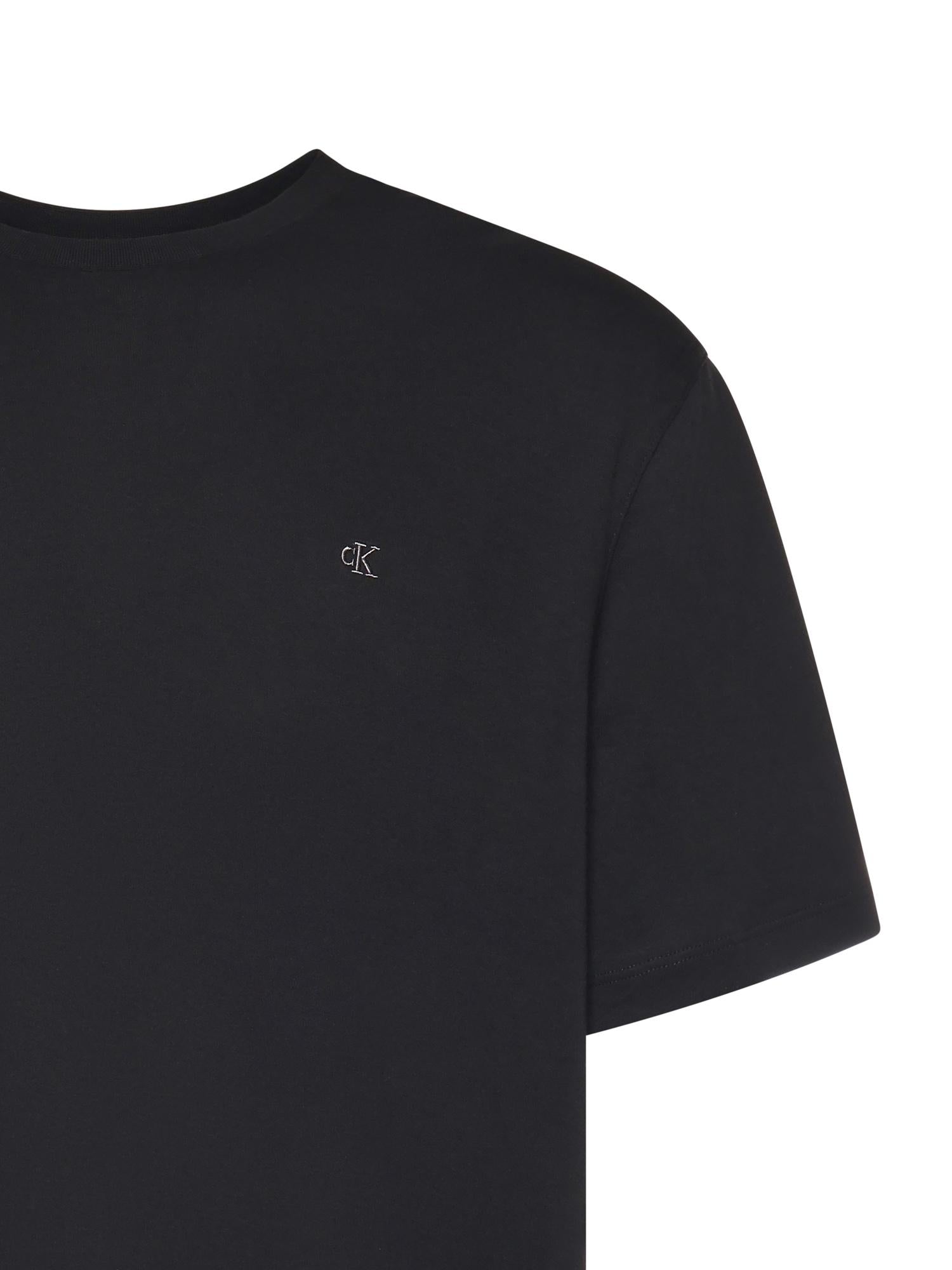 T-shirt in cotone con logo LV04LB275G UB1 CALVIN KLEIN 