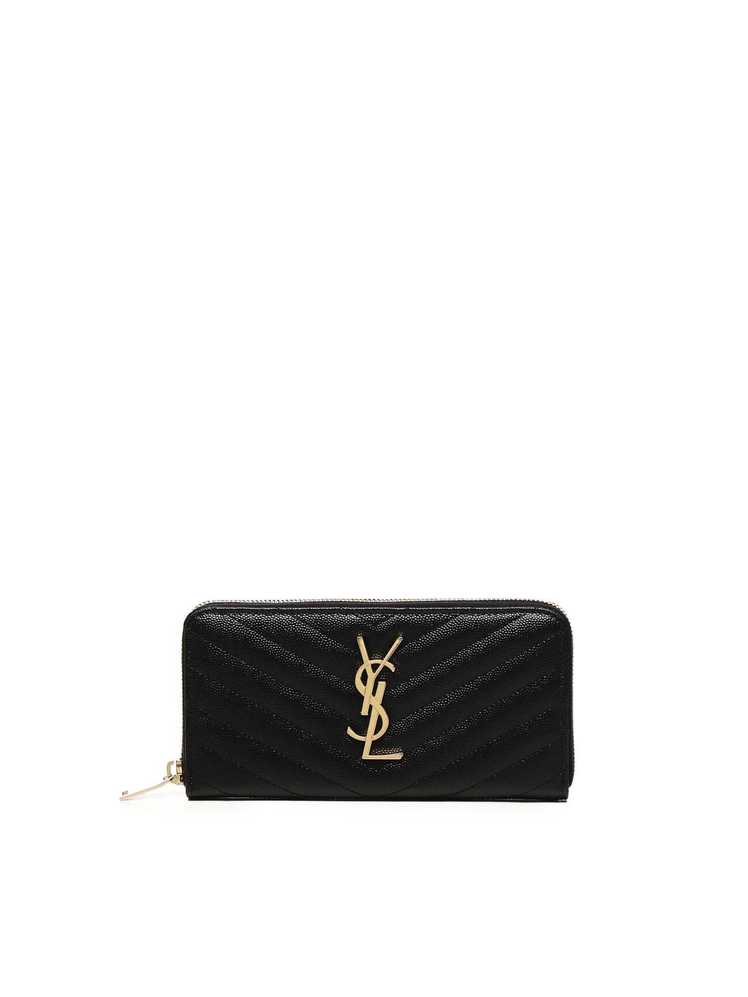 Portafoglio Cassandre in pelle matelassé 358094 B0W011000 SAINT LAURENT 