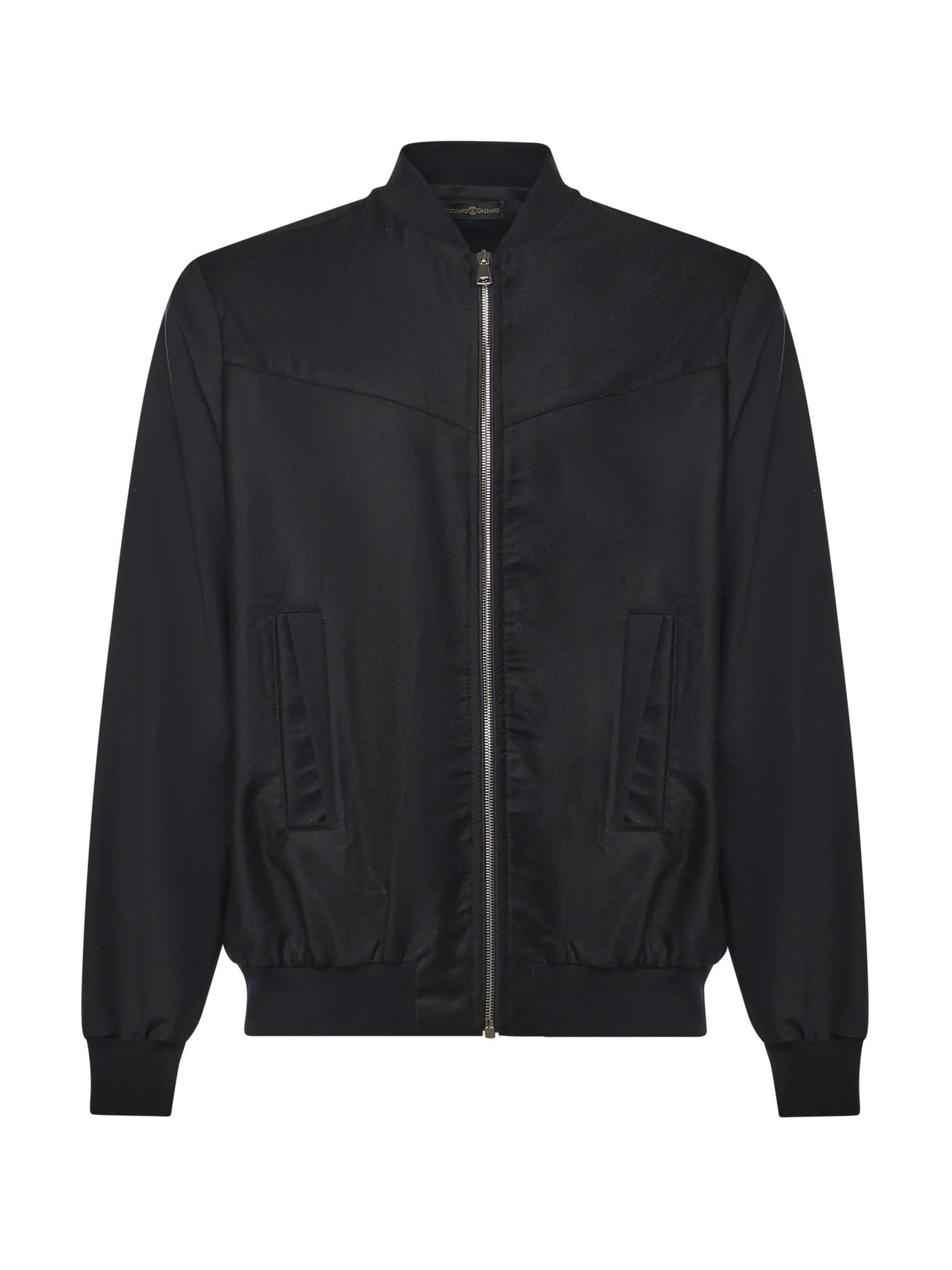 Giacca bomber Steve in lana<BR/> STEVE NERO/NERO GIULIANO GALIANO 