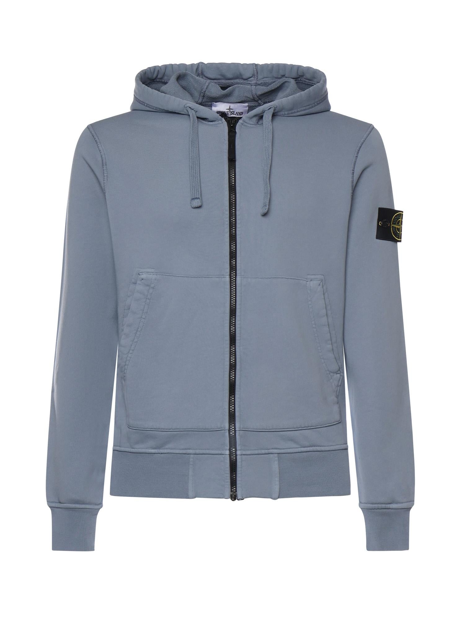 Felpa in cotone con logo L1S156100061 S0051V0024 STONE ISLAND 