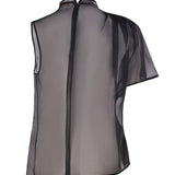 Top asimmetrico in seta 77AJM670 N0193899 GENNY 
