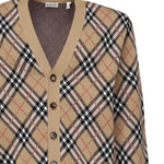 Cardigan in misto lana e mohair Check 8110629 B9368 BURBERRY 