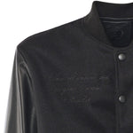 Bomber Varsity in nappa e tessuto VARSITY NAPPANERO GIULIANO GALIANO 