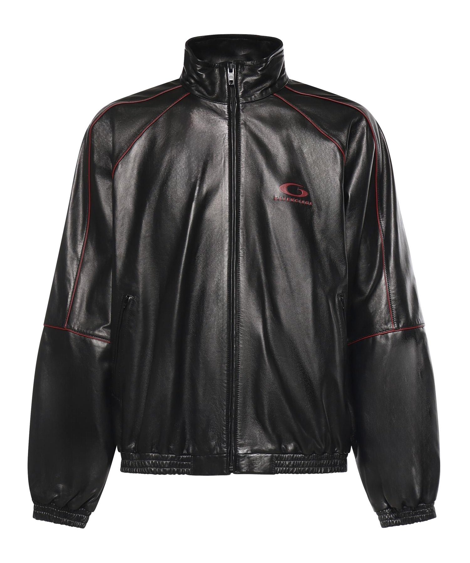 Giacca da tuta in pelle di agnello semilucida 869734 TUS026165 BALENCIAGA 