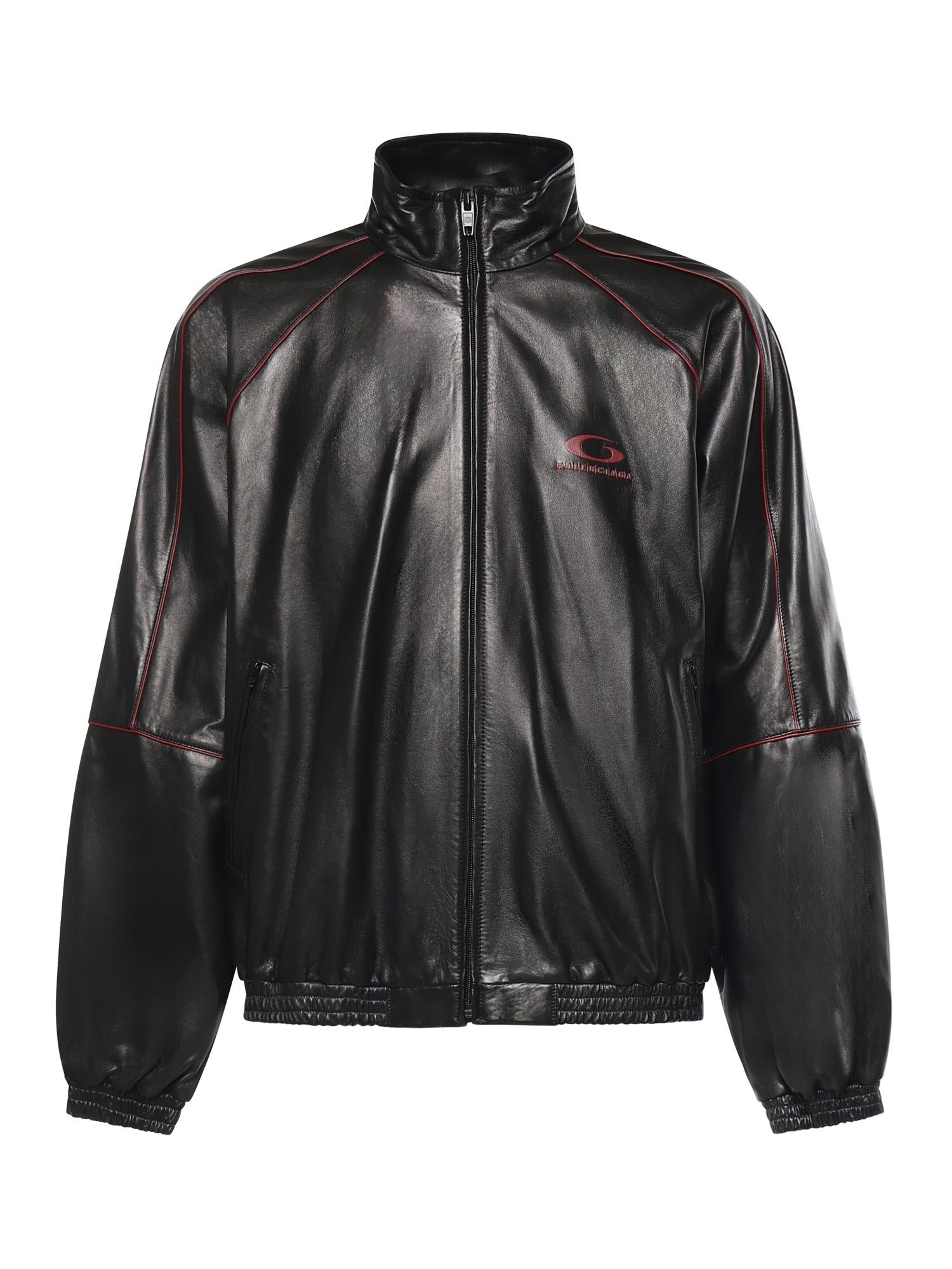 Giacca da tuta in pelle di agnello semilucida 869734 TUS026165 BALENCIAGA 
