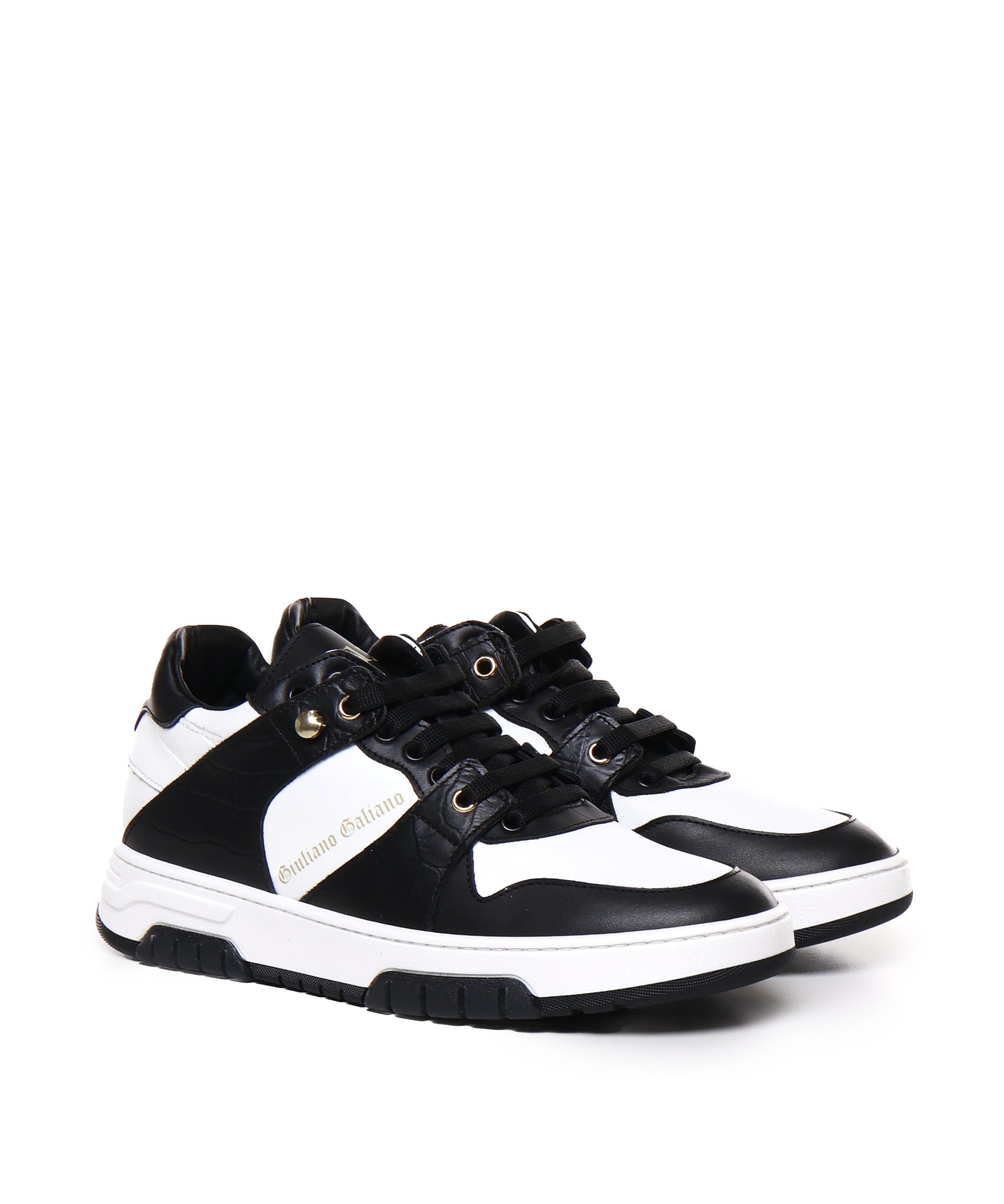 Sneakers basse Legend in pelle LEGEND LOW/CROCKBLACK/WHITE GIULIANO GALIANO 