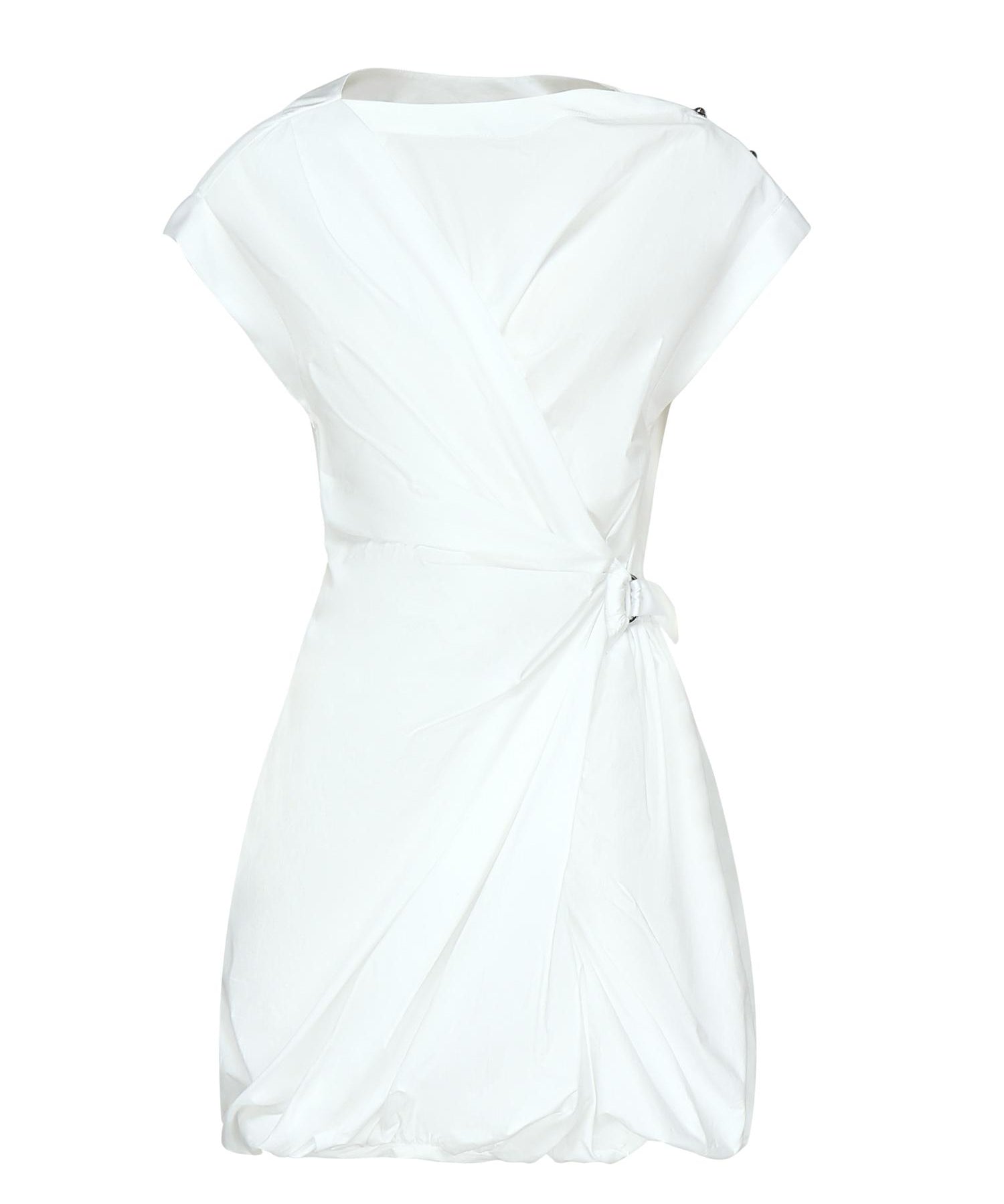 Mini abito in popeline con incrocio 105215 A2LDZ04 PINKO 