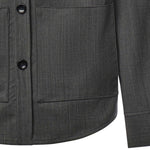 Camicia Tobhias in lana TOBHIAS GRIGIO GIULIANO GALIANO 