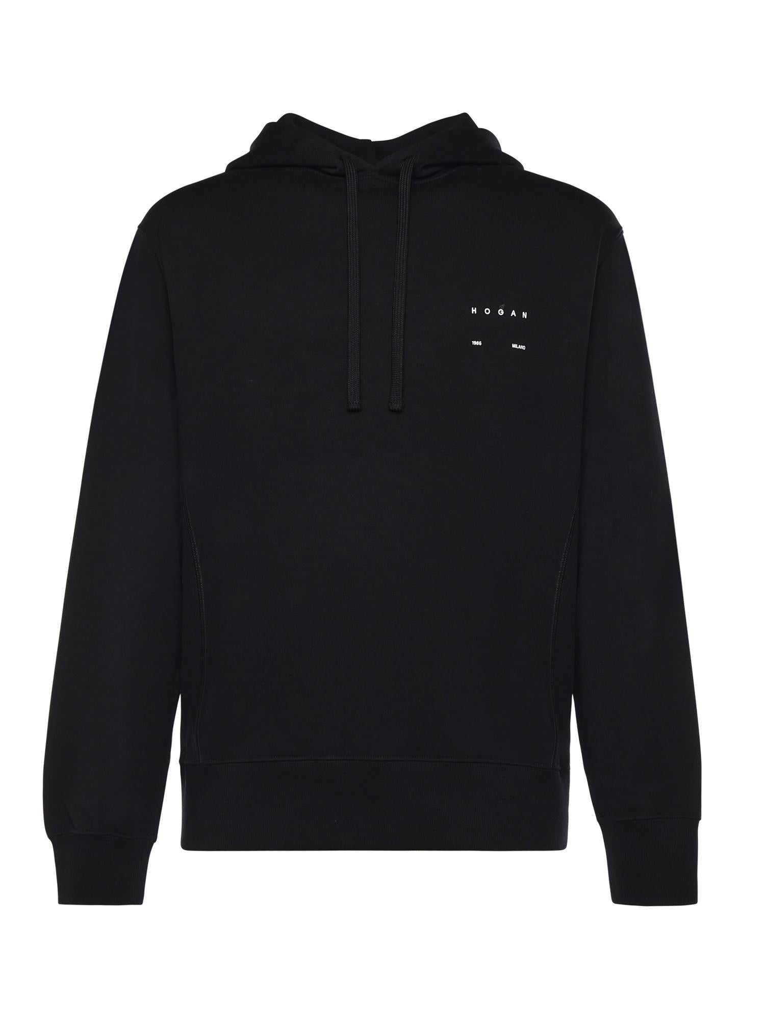 Felpa in cotone con logo KQMB5522290ZFU B999 HOGAN 