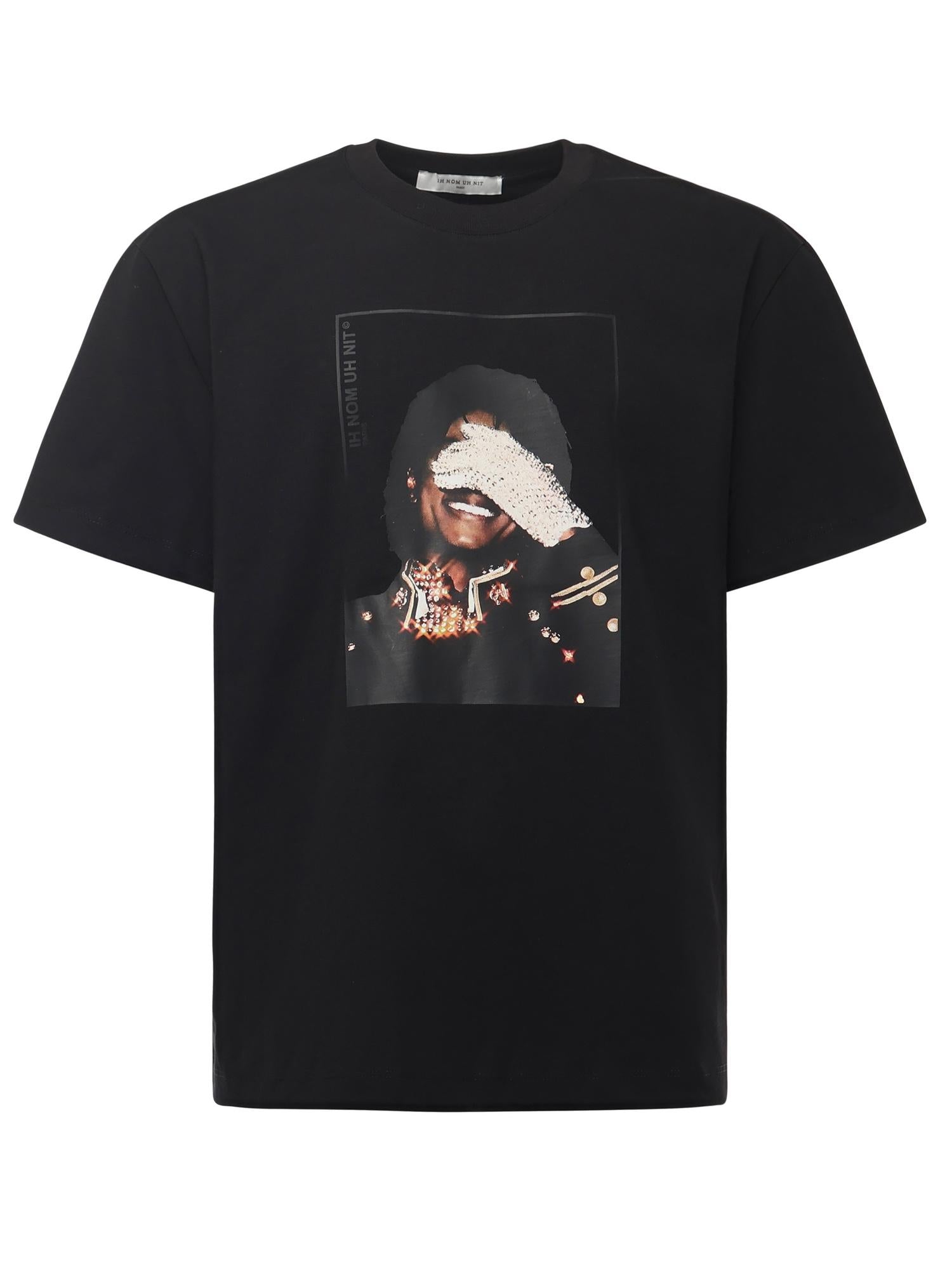 T-shirt con stampa in cotone<BR/> NCW25207 009 IH NOM UH NIT 