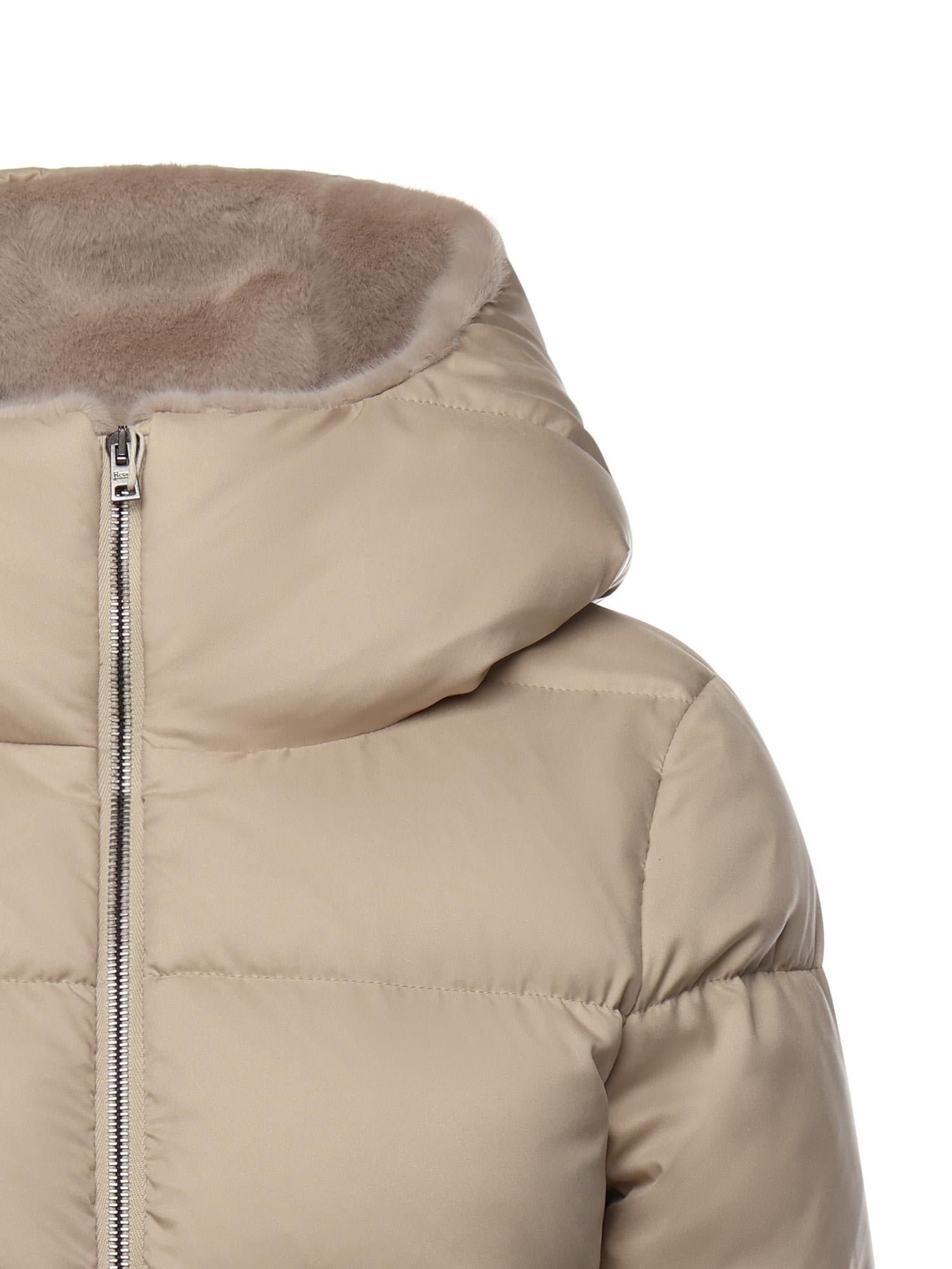 Piumino A-shape in arendelle e new lady faux fur PI001948D 12414Z1980 HERNO 