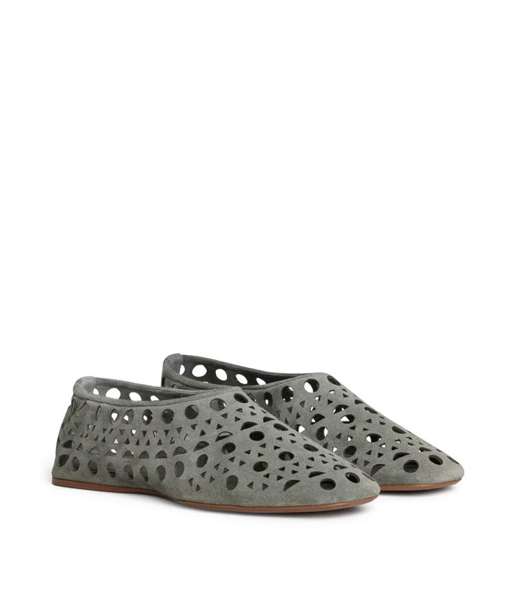 Slippers Vienne in pelle scamosciata AA3A1039I236 U24 ALAIA 