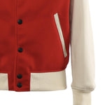 Bomber Varsity in nappa e tessuto VARSITY NAPPAROSSO GIULIANO GALIANO 