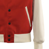 Bomber Varsity in nappa e tessuto VARSITY NAPPAROSSO GIULIANO GALIANO 