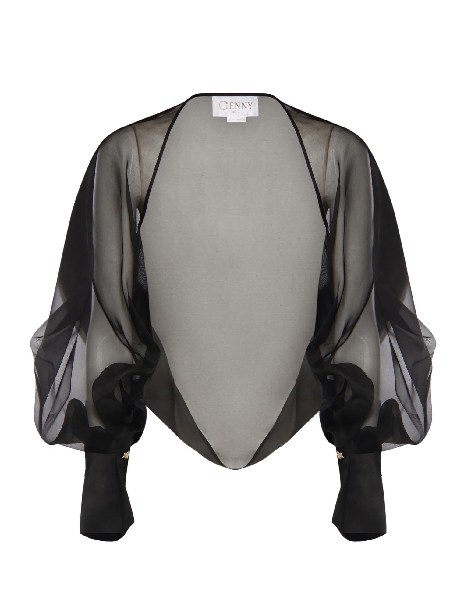Coprispalle in organza di seta 80AJQ52A N0193899 GENNY 