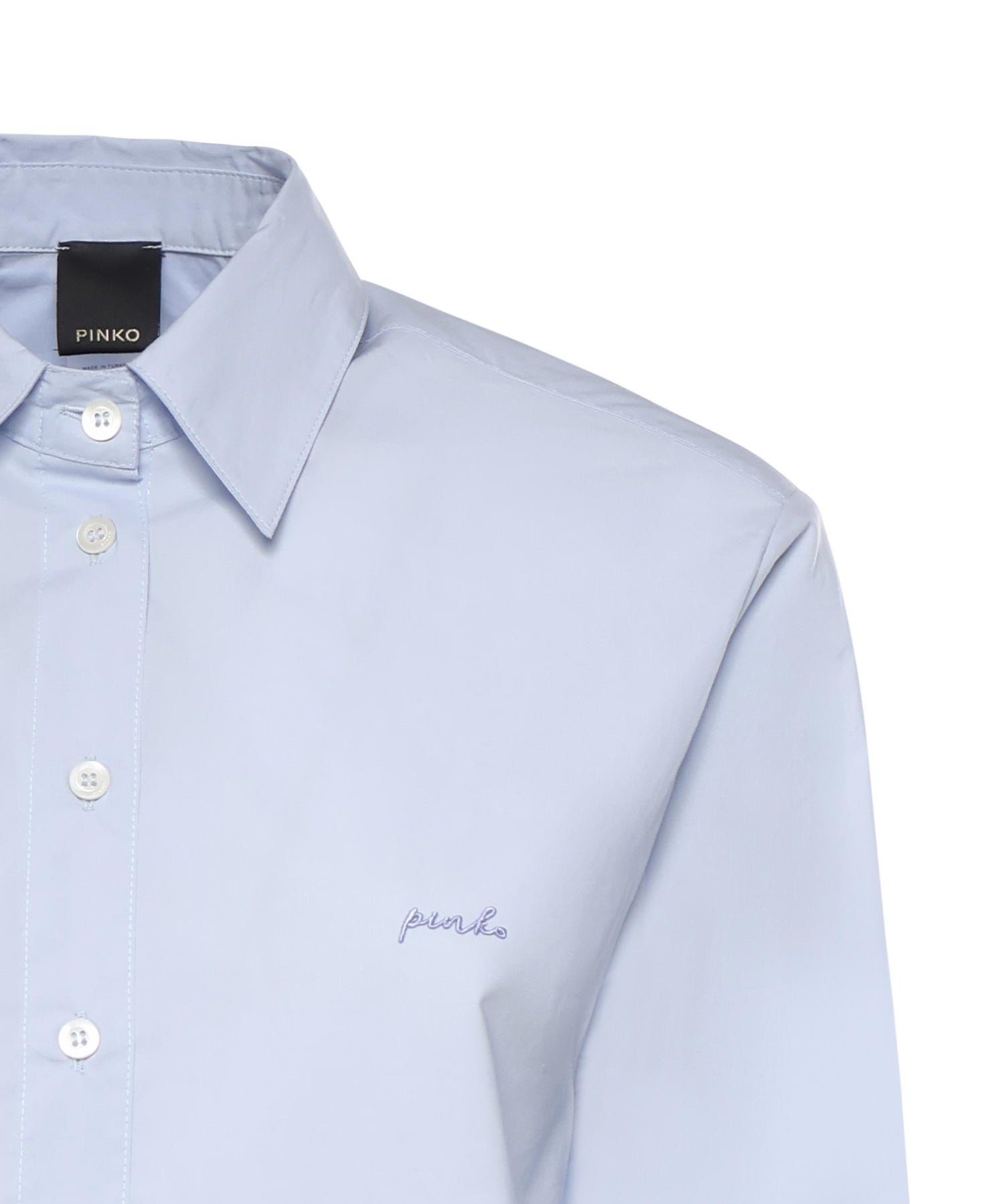 Camicia boxy in popeline 106248 A32LG50 PINKO 