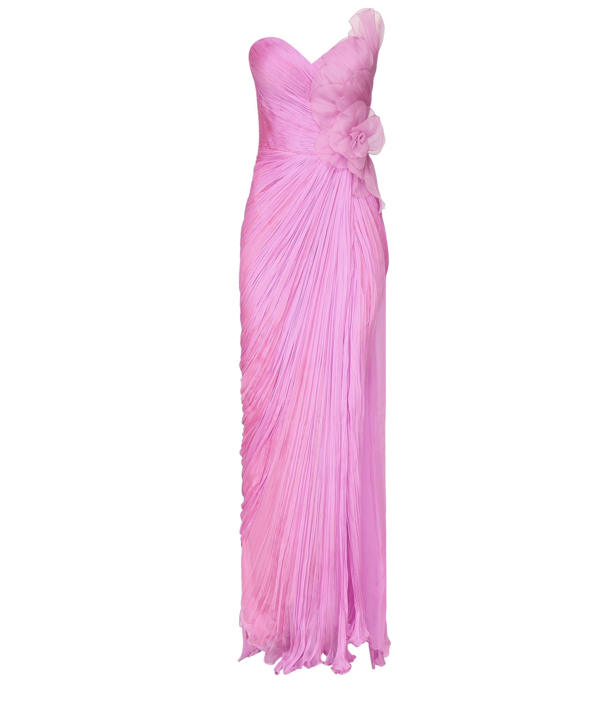 Abito Lia in seta IRS527LIA PINK NEON IRIS SERBAN 