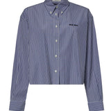 Camicia in popeline con logo MK2047 195DF098Z MIU MIU 
