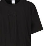 T-shirt cropped con ricamo logo 104257 A2F8Z99 PINKO 