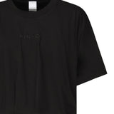 T-shirt cropped con ricamo logo 104257 A2F8Z99 PINKO 