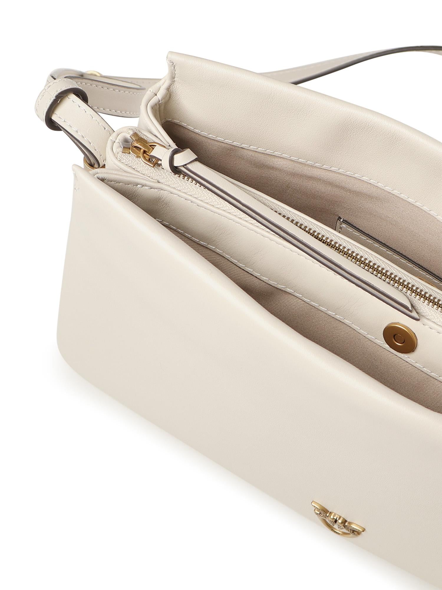 Borsa a tracolla One, Two, Three Bag in pelle 105161 A0QOZ14Q PINKO 