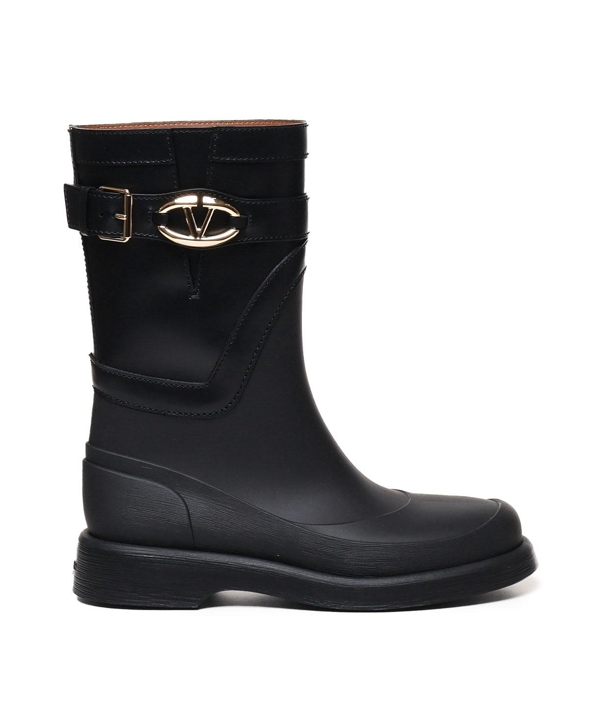 Stivali in pelle Vlogo The bold edition rainboots 5W2S0JU8 HEX0NO VALENTINO GARAVANI 