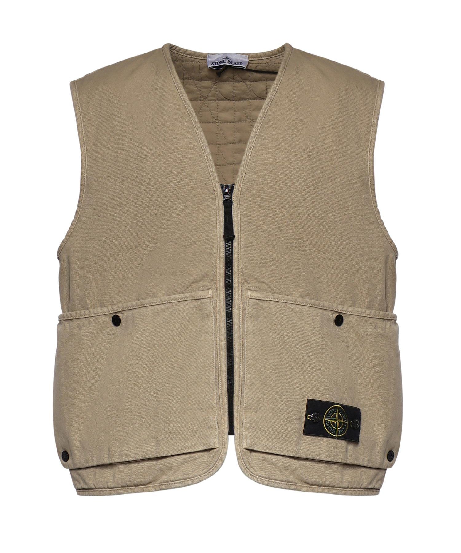 Gilet in cotone con logo L1S156100007 S0184V019A STONE ISLAND 