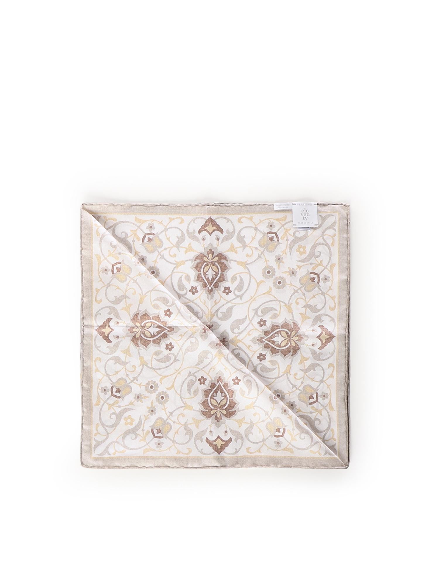 Foulard con stampa in seta M77ACCG02TES0M071 00-02 ELEVENTY 
