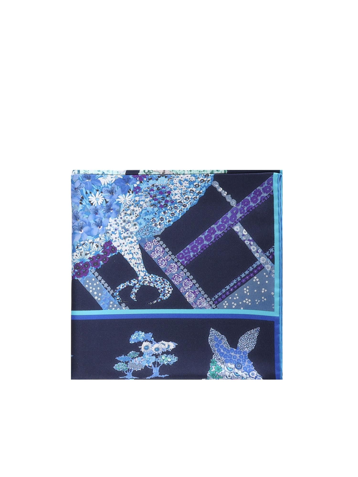 Foulard in seta con stampa 310217 785448002 FERRAGAMO 