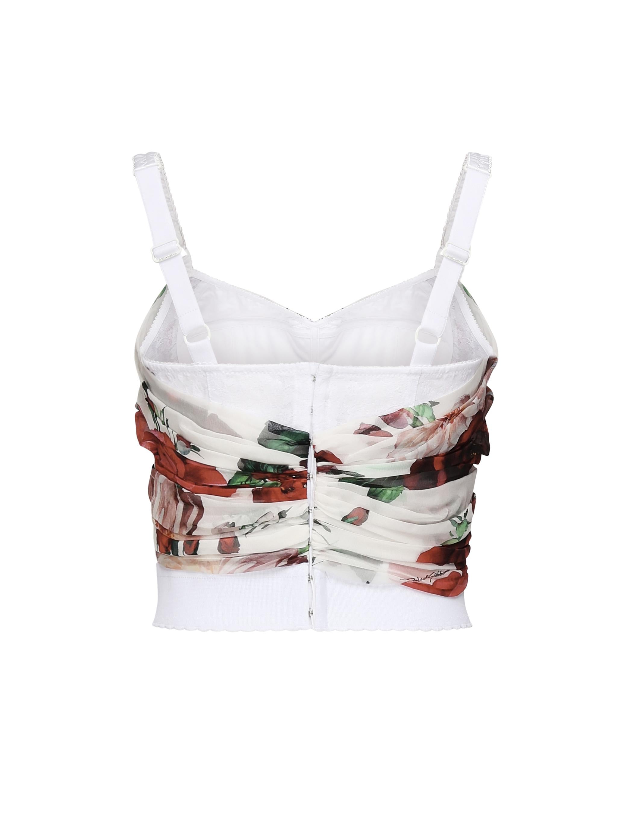 Top bustier stampa Rosa<BR/> F7AX5T IS1Y6HA5PD DOLCE & GABBANA 