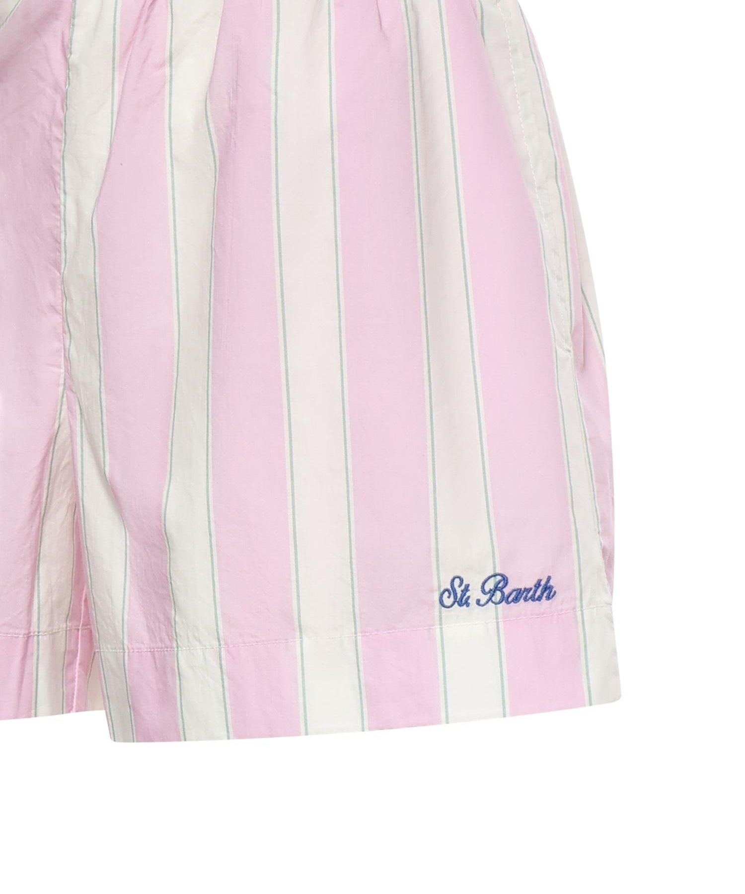 Shorts in cotone a righe MEA002 00897L MC2 SAINT BARTH 