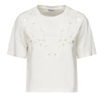 T-shirt cropped in jersey di cotone DS032 JF0352DXXXW000 DONDUP 