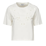 T-shirt cropped in jersey di cotone DS032 JF0352DXXXW000 DONDUP 