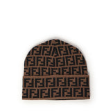 Beanie in lana FF jacquard FXQ939 AQ8DF0QE1 FENDI 