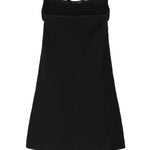 Mini abito a fascia in crepe RS25121S BL SELF-PORTRAIT 
