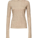 T-shirt  " Negus " con strass 2512941031600 001 SPORTMAX 