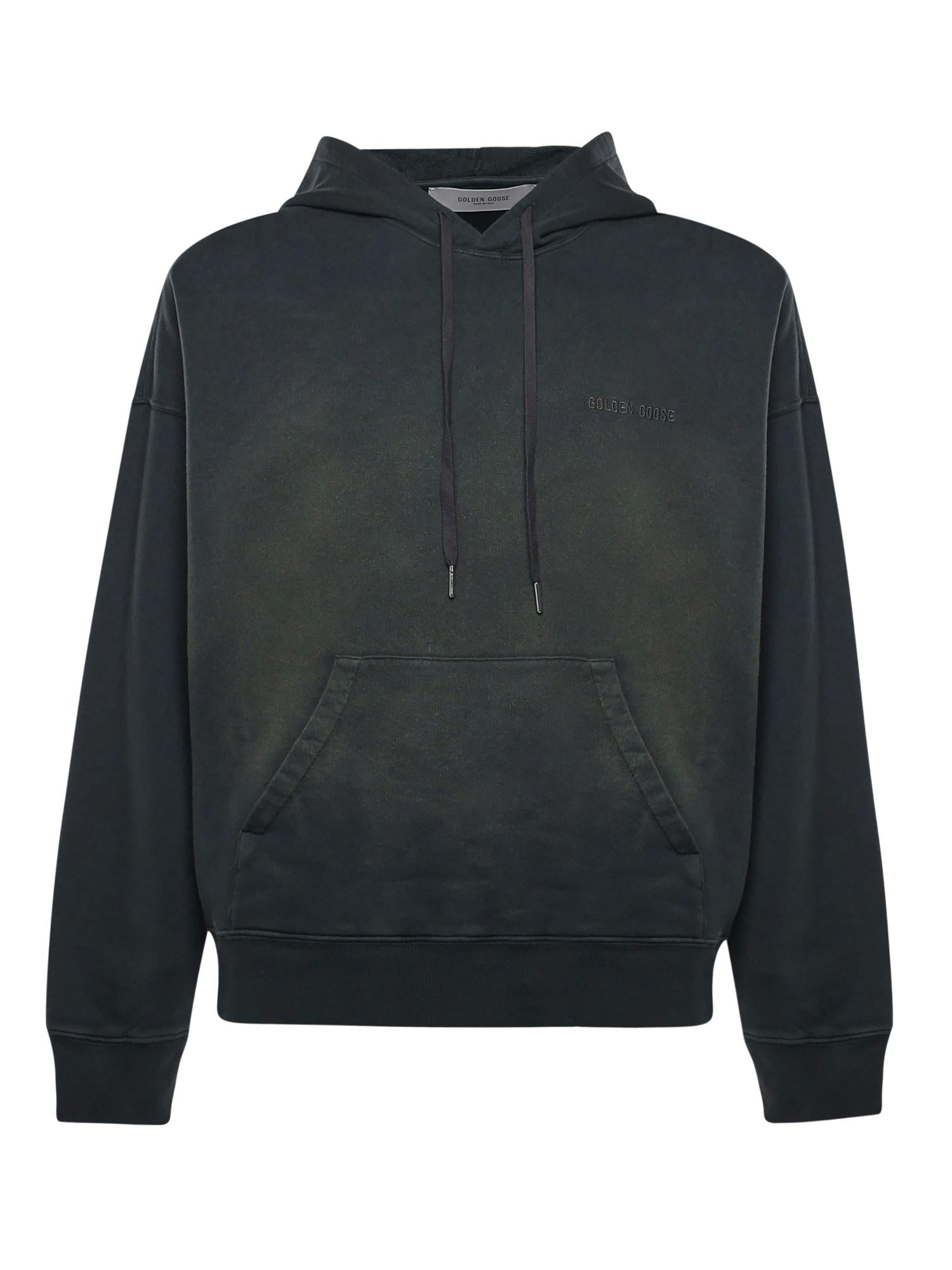 Felpa con cappuccio in cotone GUP01932 P00214690498 GOLDEN GOOSE 