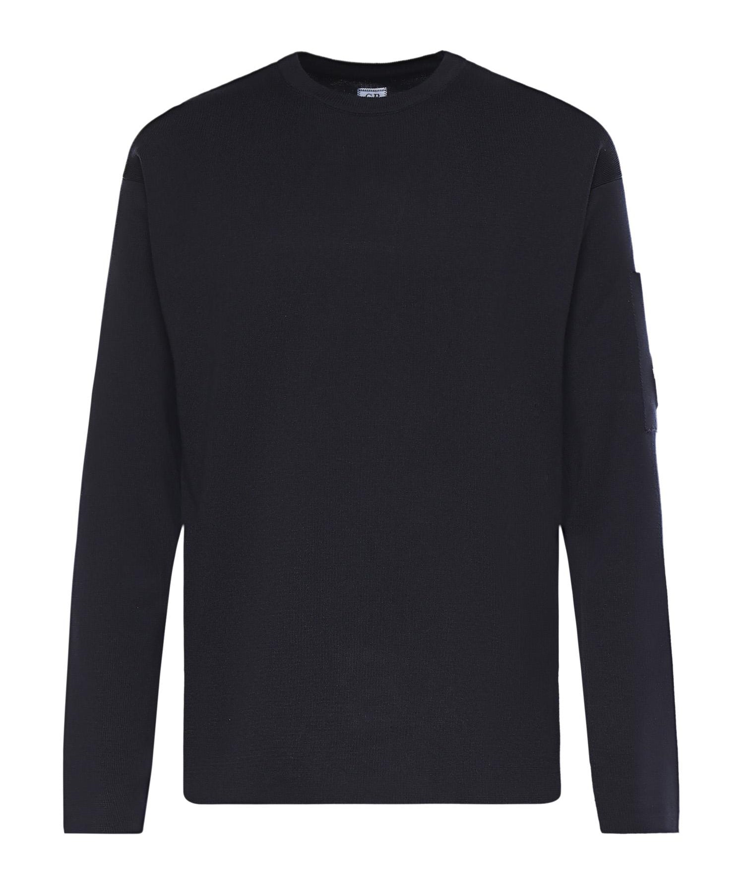 Maglione in cotone con logo 20CMKN097A11 0560A888 C.P. COMPANY 
