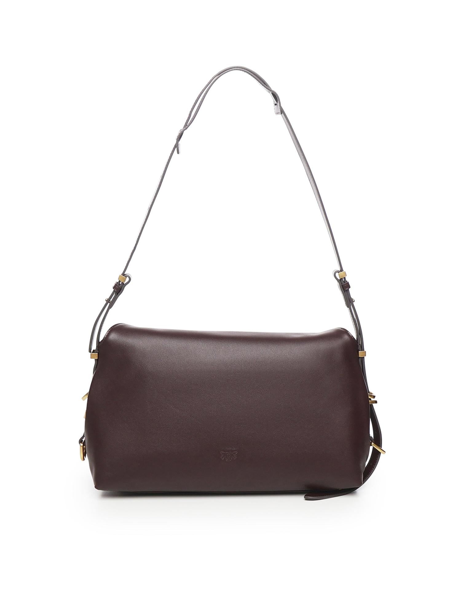 Borsa a spalla Saddle Bag media in pelle 105049 A1ZXLA7Q PINKO 