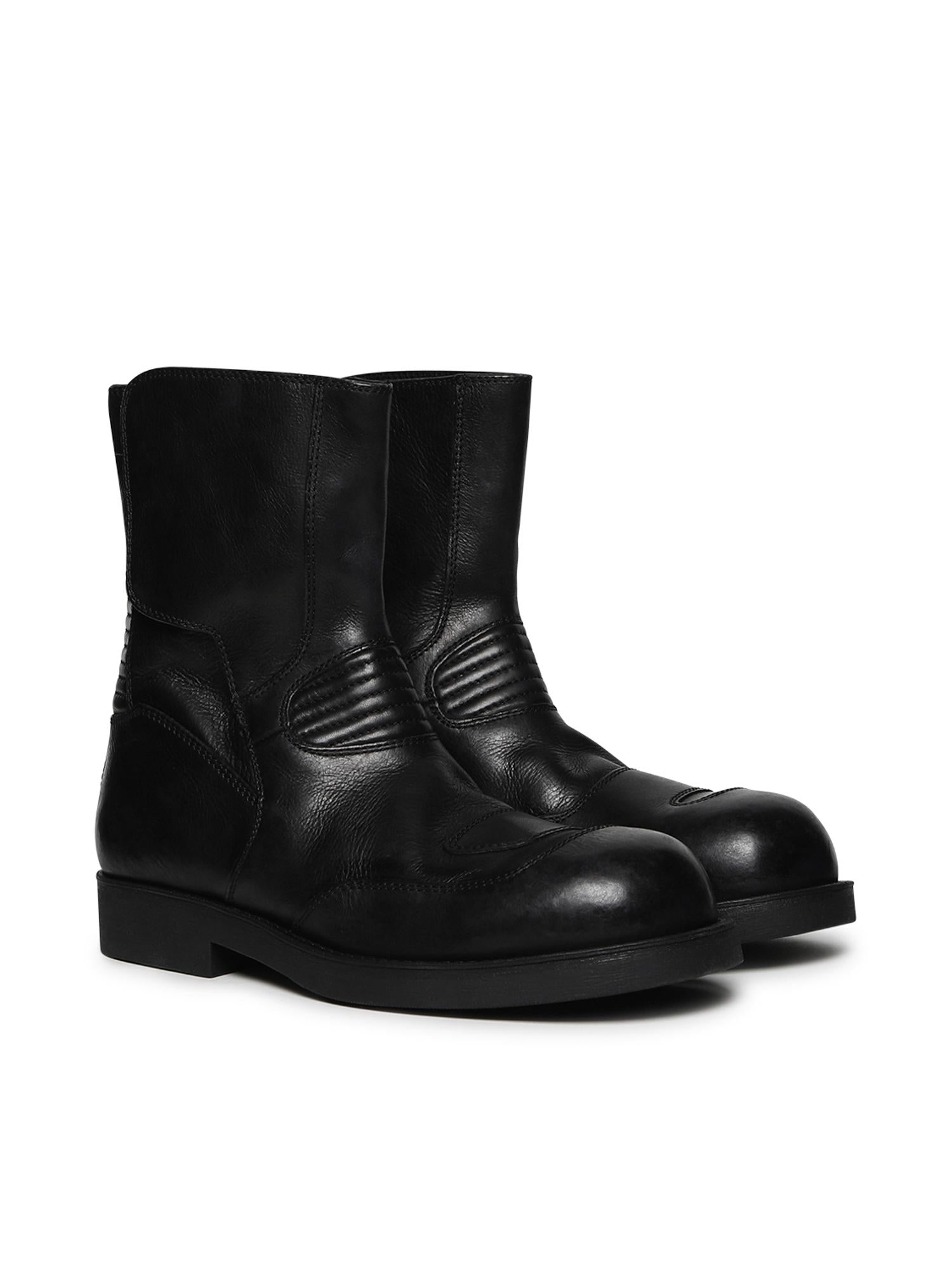 Stivaletti biker in pelle SH3WU0015 P7431T8013 MM6 Maison Margiela 