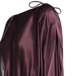 Abito lungo in satin con drappeggio 106677 A1Y5R57 PINKO 