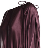 Abito lungo in satin con drappeggio 106677 A1Y5R57 PINKO 