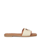 Sandali flat Responsible 73 con logo 73SC9Y501CAN RESPONSIBLE 73 FLATNATURALE/CUOIO V° 73 