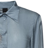 Camicia fluida con stampa gioiello 106211 A37NF15 PINKO 