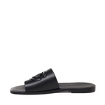 Slide in pelle con logo DG A80397 AO60280999 DOLCE & GABBANA 