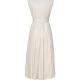Abito con gonna a campana 3711 B 4002VANIGLIA SCARLETT G 